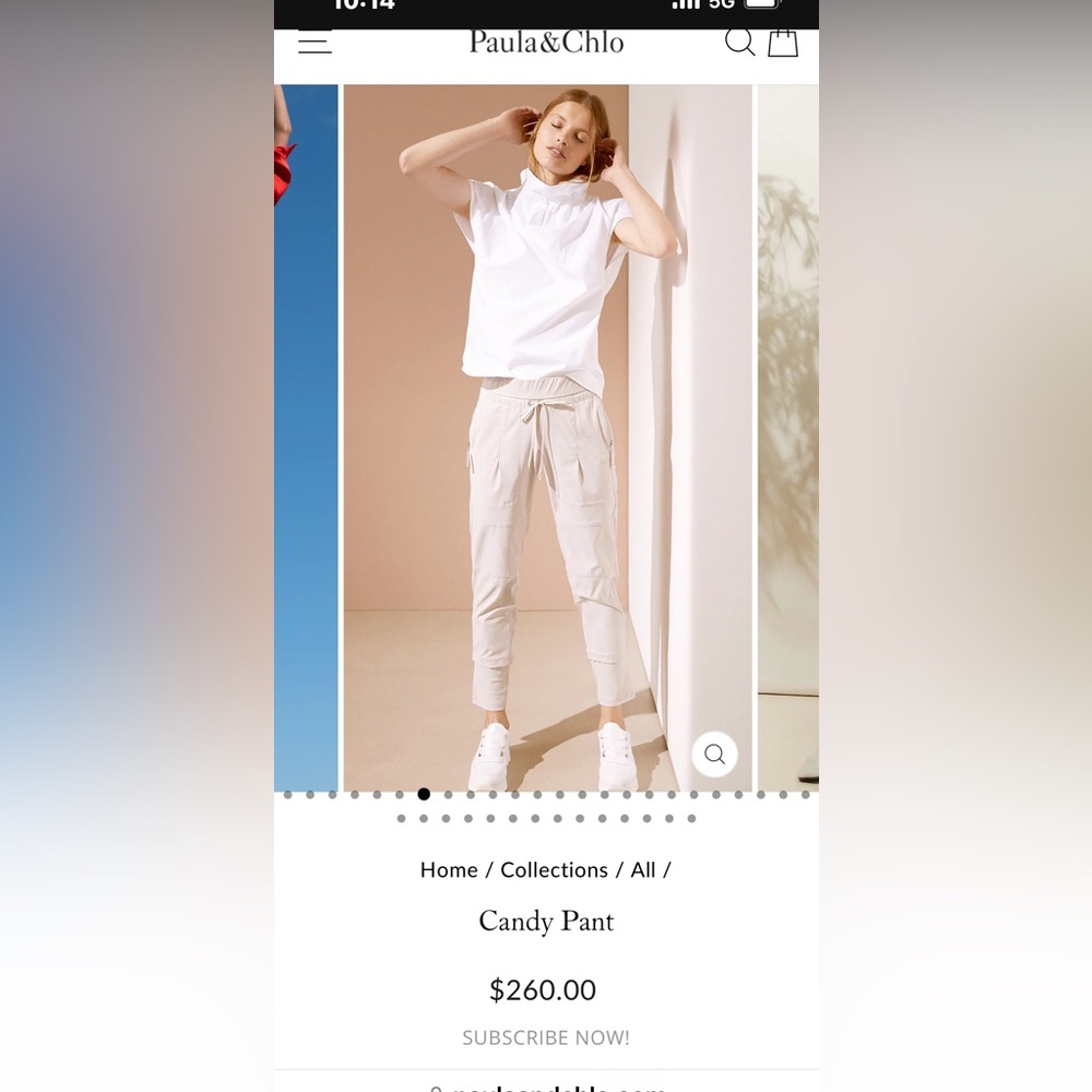 NWT Raffaello Rossi Candy Jogger athletic pants light pink size 36